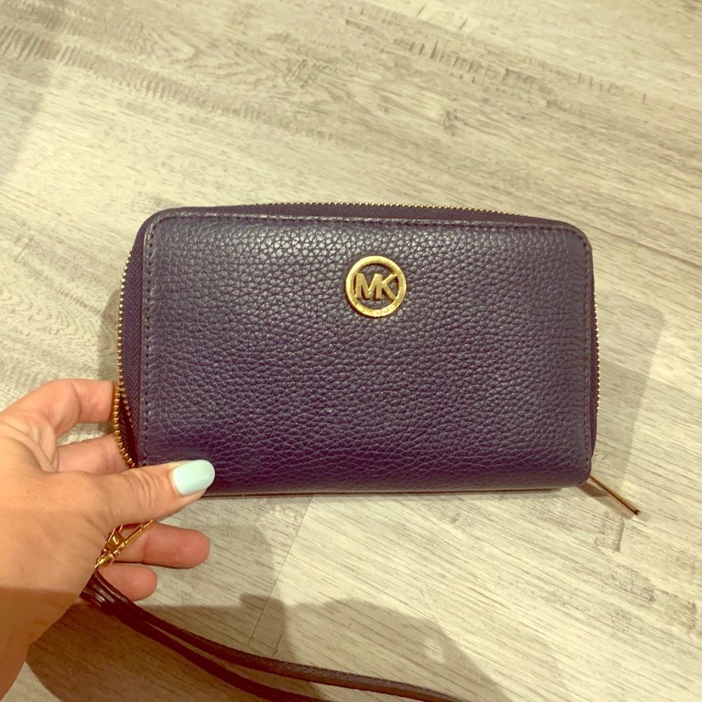 Navy blue Michael Kors purse